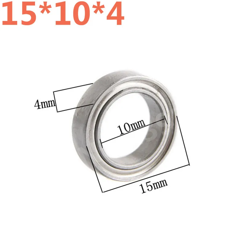 4Pcs HSP 86693(286068B) Steel Upgrade Parts Ball Bearing Axle 15x10x4 02138 1/10 1/16 For RC Cars Truck Buggy Kidking METEOR