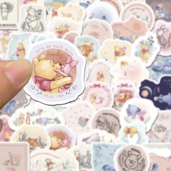 50pcs Disney Pooh Bear Piglet Tigger Stickers Cartoon Graffiti Decals for Laptop Luggage Skateboard Diary Waterproof Sticker