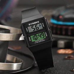 SYNOKE Sport Watch Men Waterproof Digital Display Men Wristwatches Military Clock reloj hombre