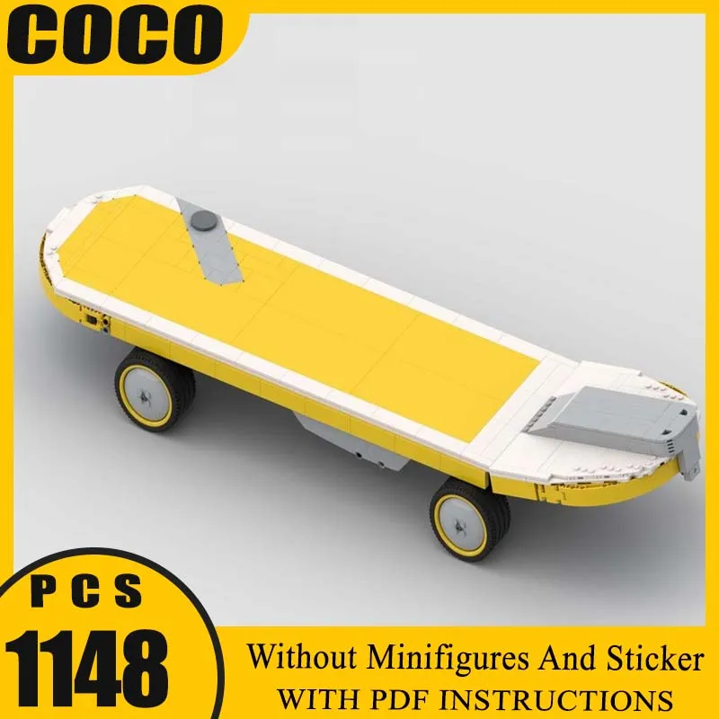

MOC Building Blocks Detective‘s Electric Skateboard DIY Building gift Kit for Kids and Adults