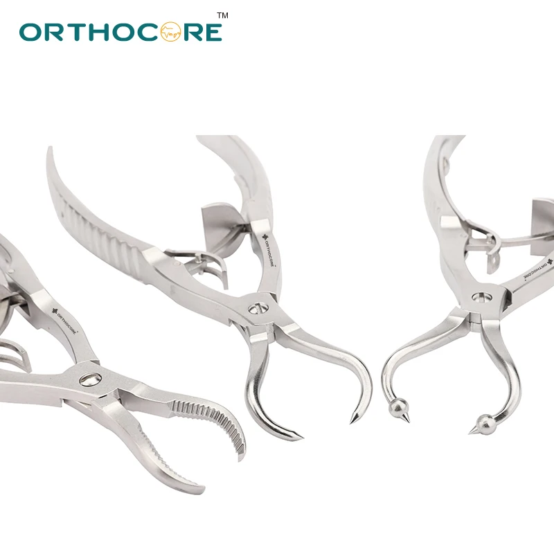 Soft Ratchet Reduction Forceps with Ball Heads Veterinary Orthopedic Supplies Orthopedic Surgical Instruments for Dogs