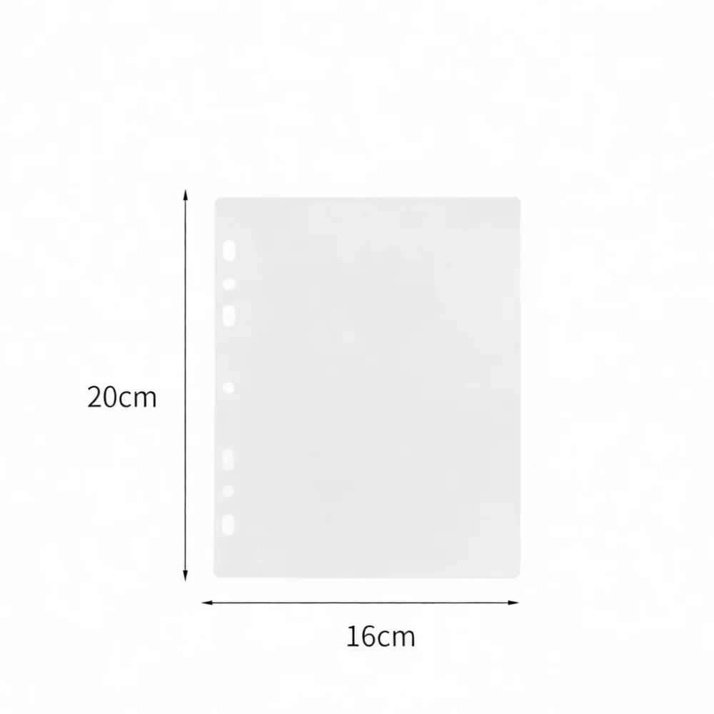 Loose Leaf Index Page A4 A5 A8 Binder Divider Universal Hole Design PP Material Durable Organizer Card Storage Tool