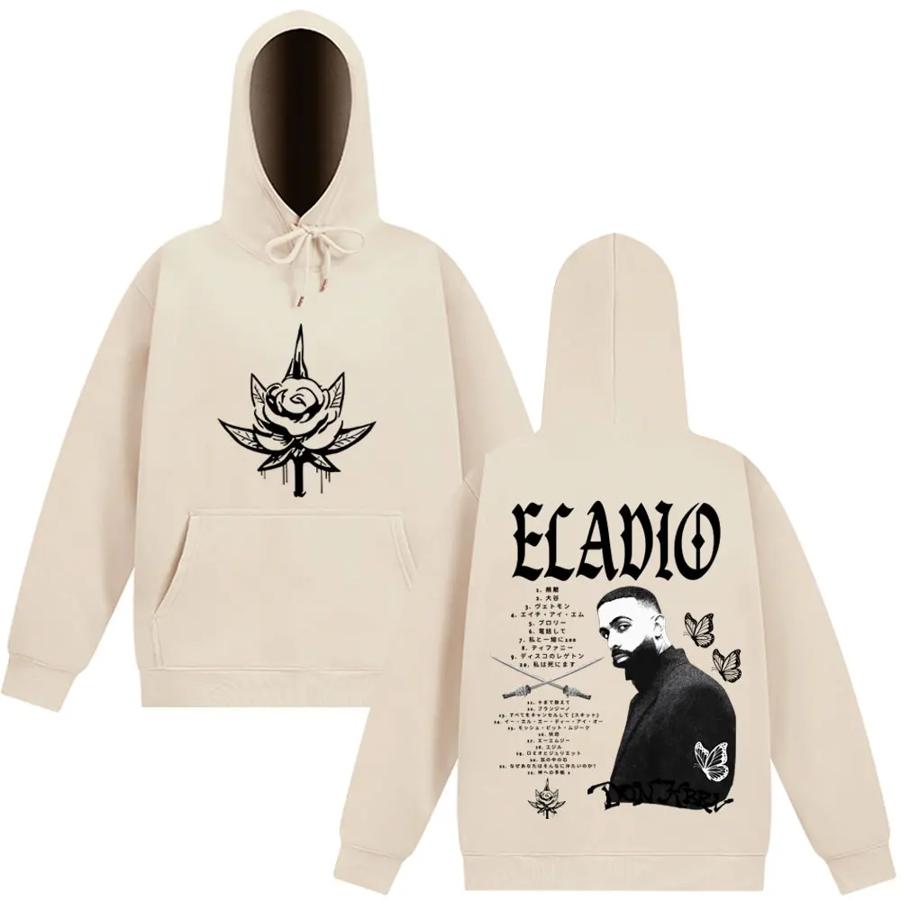 Eladio Carrion DON KBRN 2025 Album Merch Felpa con cappuccio Uomo Donna Felpe Hip Hop Autunno Inverno Allentato Casual Harajuku Man. Tuta