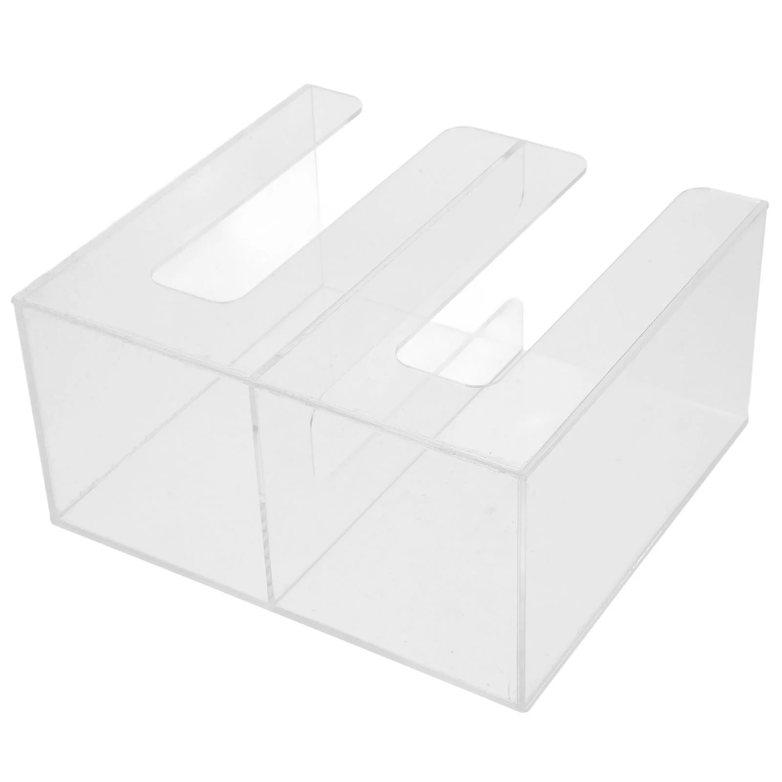 

Cup Holder Shop Paper Rack Coffee Bar Organizer for Office Disposable Station Acrylic