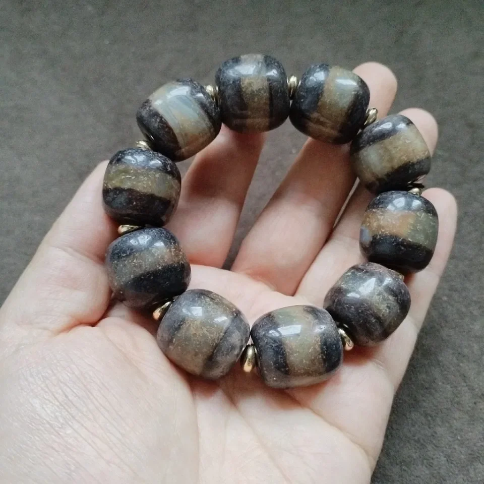 Antique collection old pulp one-line agate strings Buddha beads rosaries