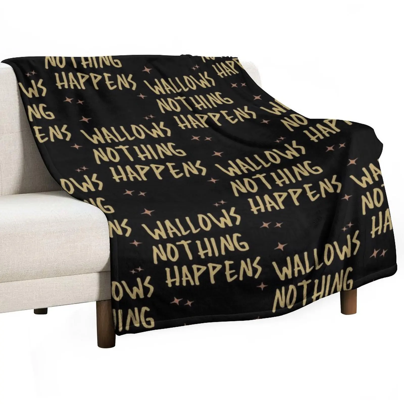 

Wallows Nothing Happens Music Throw Blanket Anti Shedding Soft Fuzzy Blanket for Home