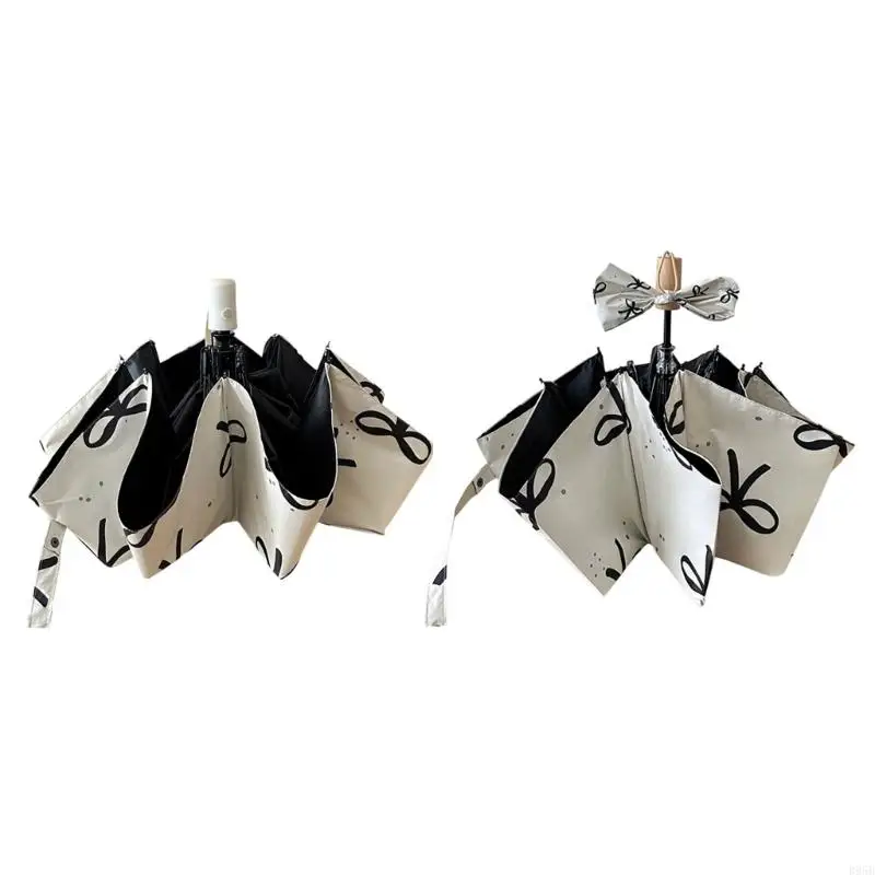 

Durable Automatic Folding Rain and Sun Umbrella with Windproofs Structure and Sun Protections for Travel Rain Shelter B95B