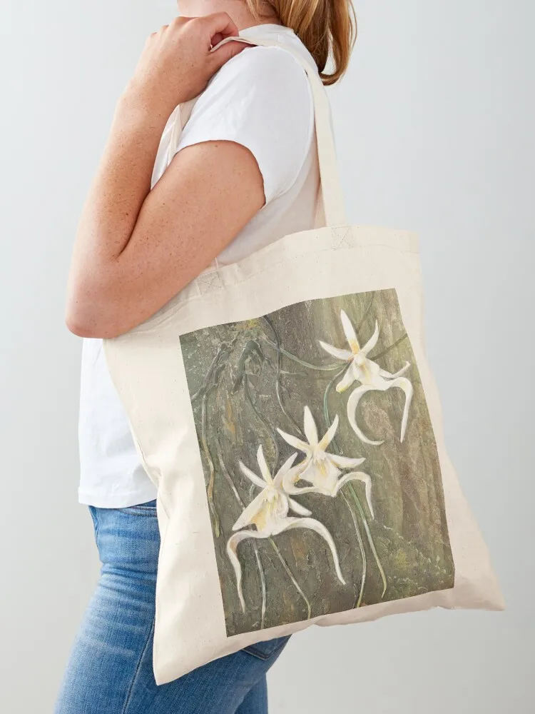 Ghost Orchids Tote Bag tote bags aesthetic shoping bag great bag tote canvas