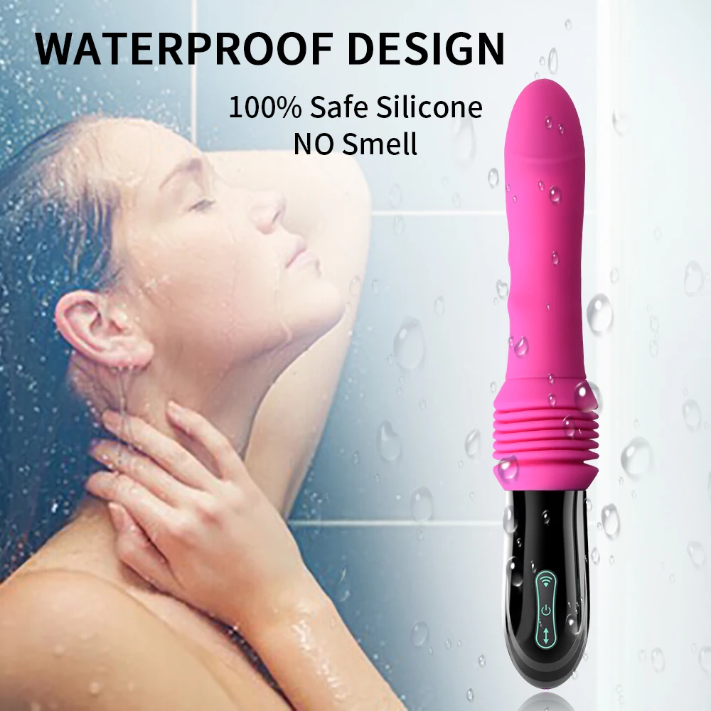 Vibration Pull Plug Remote Control Gun Mastrubation Machine for women's Retractable Vibrator Dildos Penis Sex Toys for Female 18