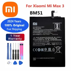 2024 Years BM51 Xiaomi 100% Original Battery For Xiaomi Mi Max3 Max 3 5500mAh Phone Battery Bateria Deliver Fast + Tools