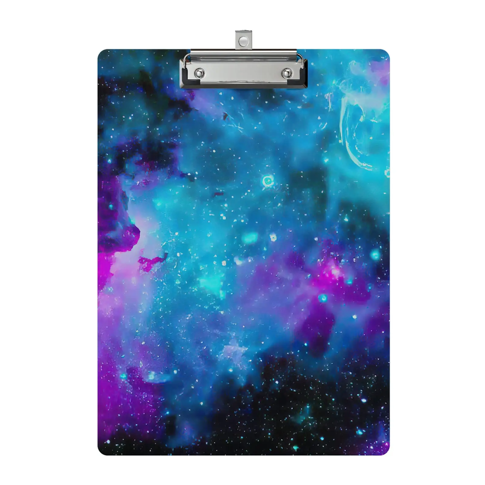 Starry Stars Acrylic Clipboard Fashion Design Clipboards for Students Women Man and Kids Cute Pattern Metal Clip School Supplies