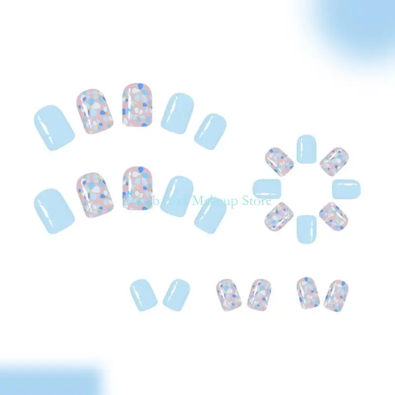 28TA اضغط على الأظافر ، لصق عصا الأظافر المزيفة على مسمار الأظافر كاذبة الأظافر الاكريليك الأظافر الاصطناعية كاذبة لتصميمات فن