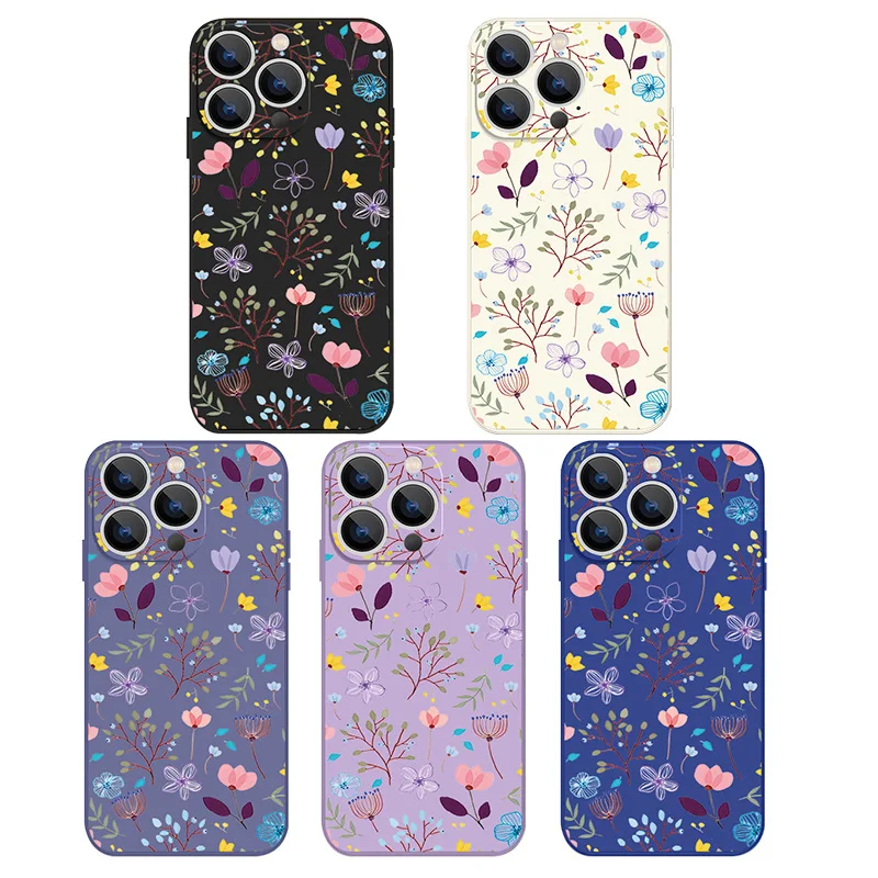 

Flower Floral Slim TPU Case Back Cover Skin for Apple iPhone 16 Plus Pro Max