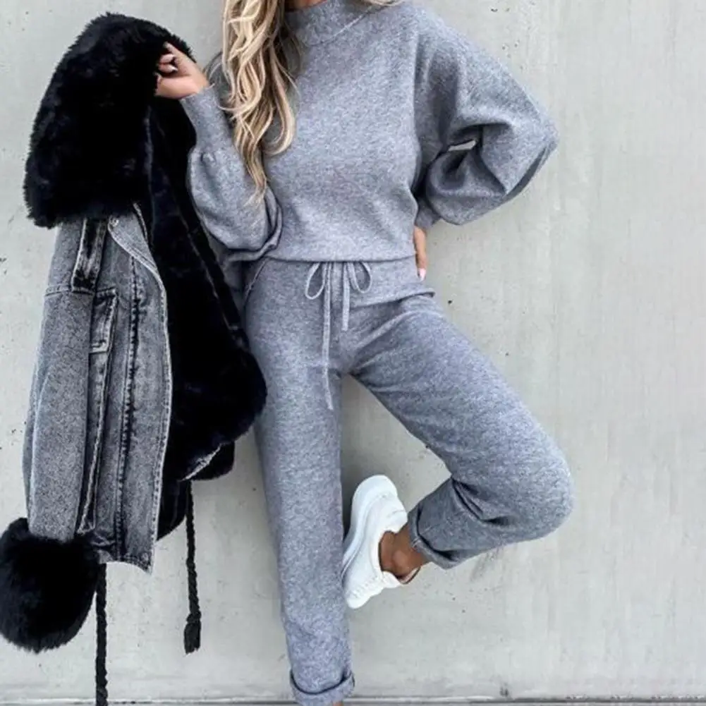 Autumn Women\'s Tracksuit 2 Pieces Set Pullover Hoodies Pants Sport Suit Female Warm Sweatshirt Suit Jogging Pants Set Sportwear