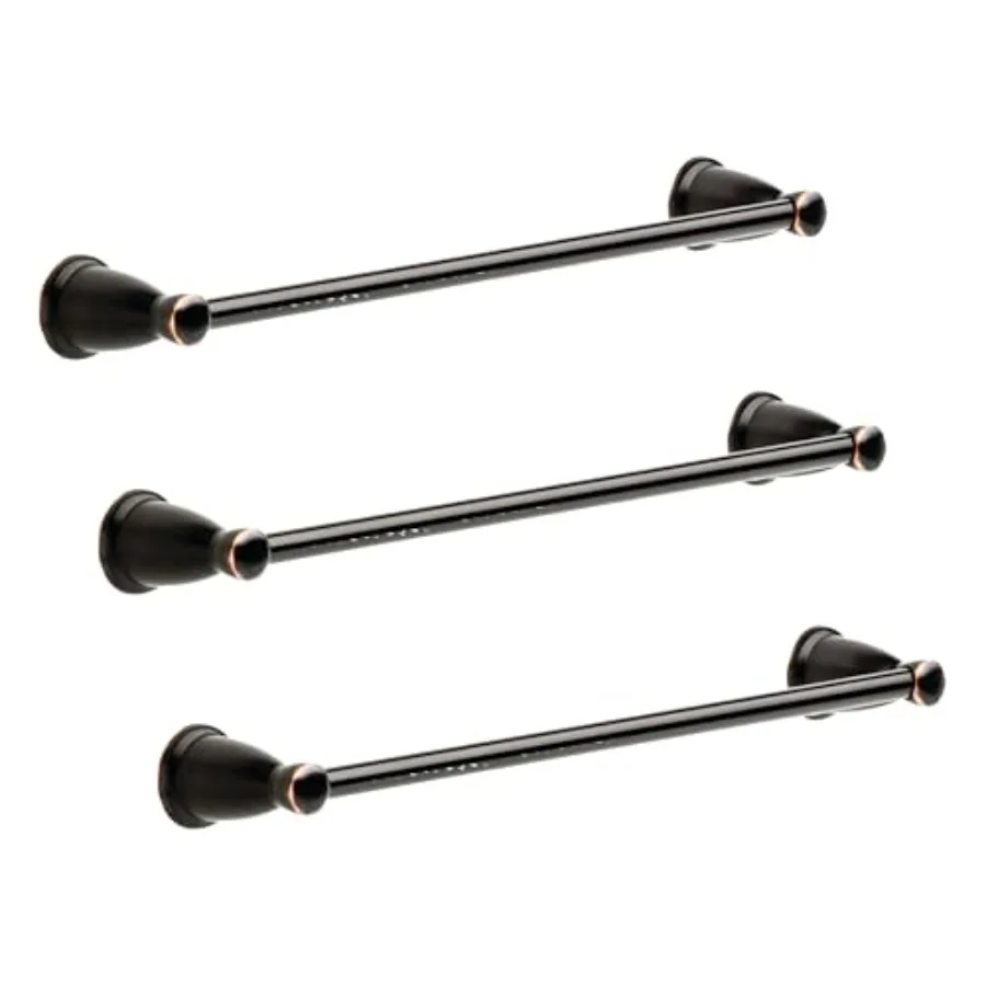 

Kinla -Towel Bar, Rubbed Bronze -Bathroom -Towel Holder, Bathroom Accessories, KIN18-OB1 Pack of 3