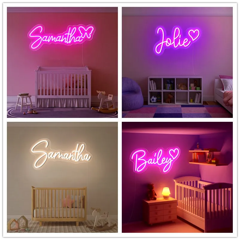 Customize Neon Led Sign Personal LED Neon Lights Sign Name Decor Wedding Bar Salon Led Signs Bedroom Home Wall Decorations