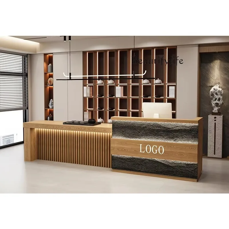 X40 New Chinese Tea House Checkout Page American Health Center Reception Front Desk Can Be Customized