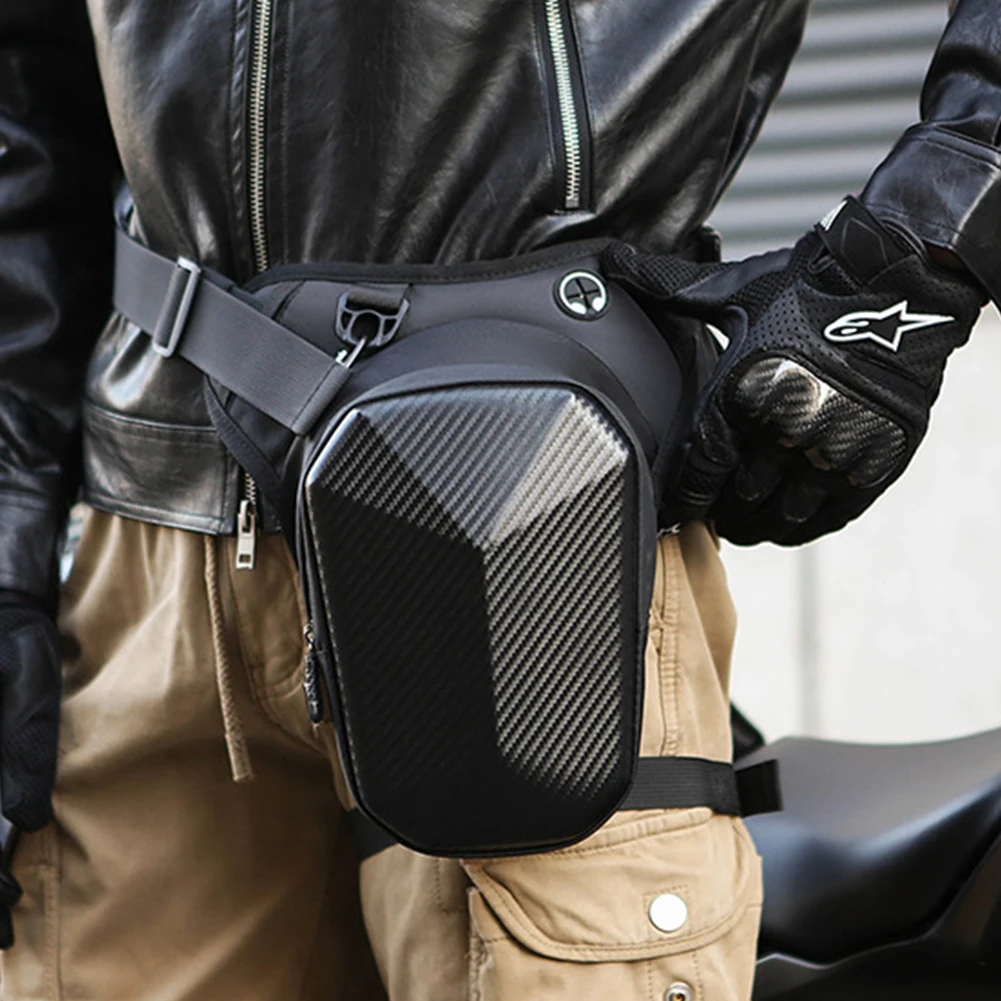 

Motorcycle Waist Pack Waterproof Drop Leg Pack with Removable Leg Strap Multifunctional Leg Pouch for Hiking Traveling Fishing