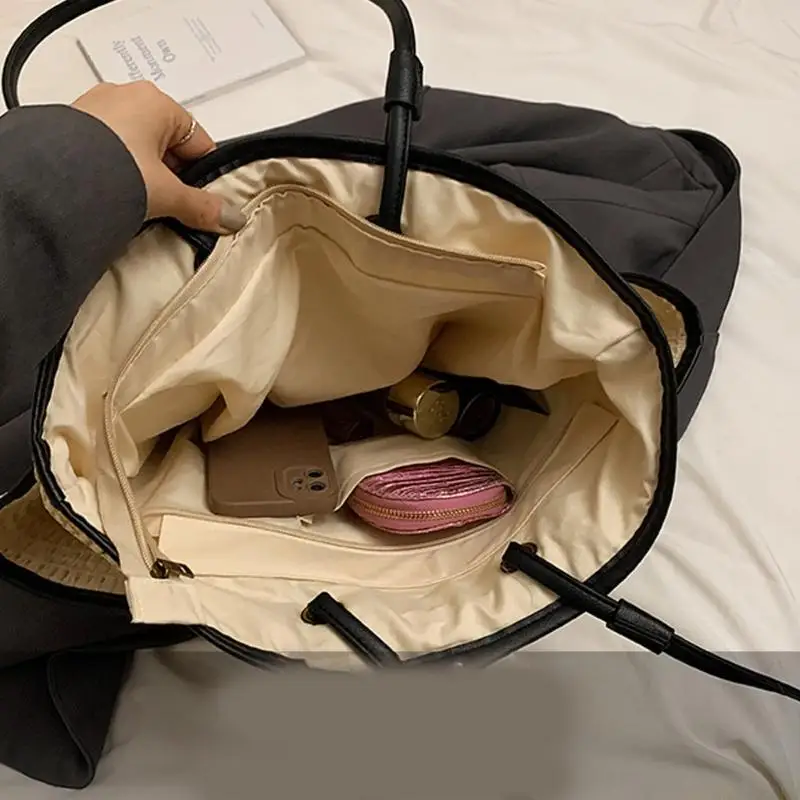 

U2JB Пляжная сумка из ротанга ручной работы, достаточно просторная, модная сумка для хранения уличных аксессуаров, стильная для