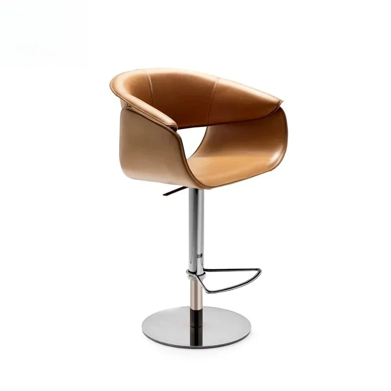 

Modern light luxury table chair, rotating lifting island table chair
