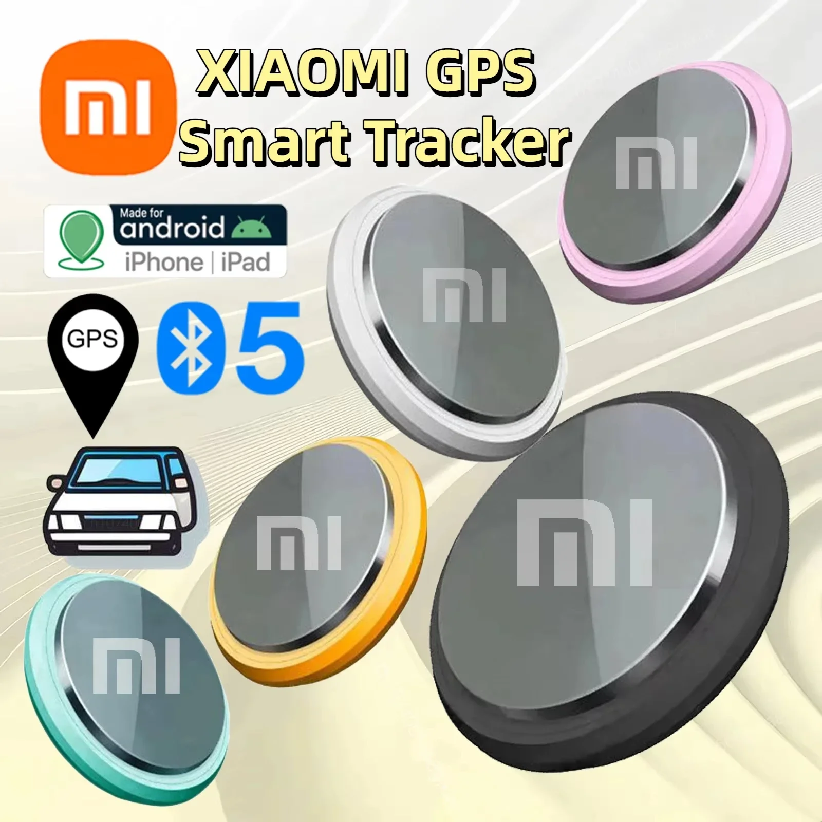 

Xiaomi Mini Bluetooth GPS Tracker For Apple iOS System Devices Tag Work With Find My App Key Finder Pet Kids Bag Key Smart Tag
