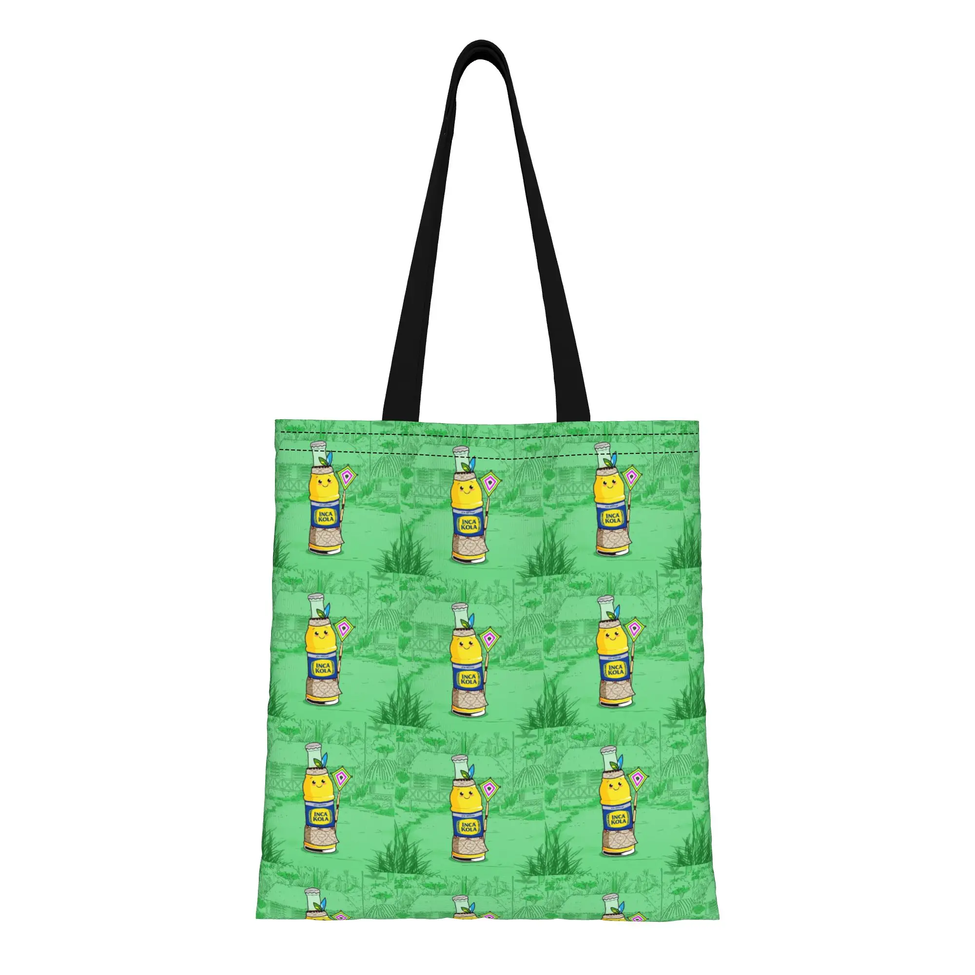 

Сумка-шоппер из холщовой ткани iInca Kola с перуанским этническим узором, идеально подходит для покупок, путешествий, активного отдыха, прочная сумка через плечо