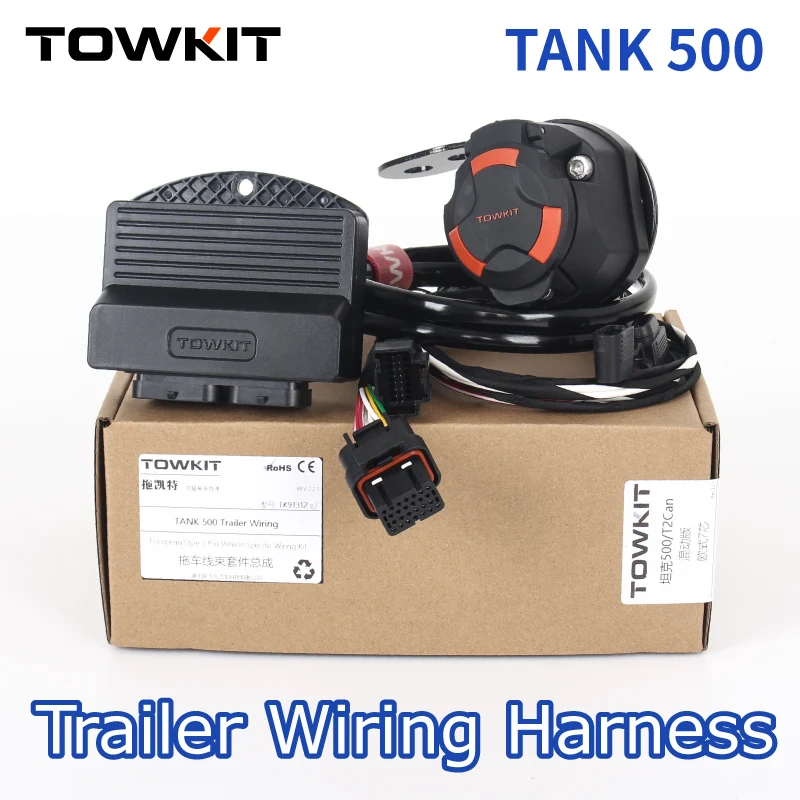 

For TANK 500 Trailer Wiring Harness Eur 13/7 pin trailer RV tail light signal Australia 12/7 pin CANbus Trailer controller
