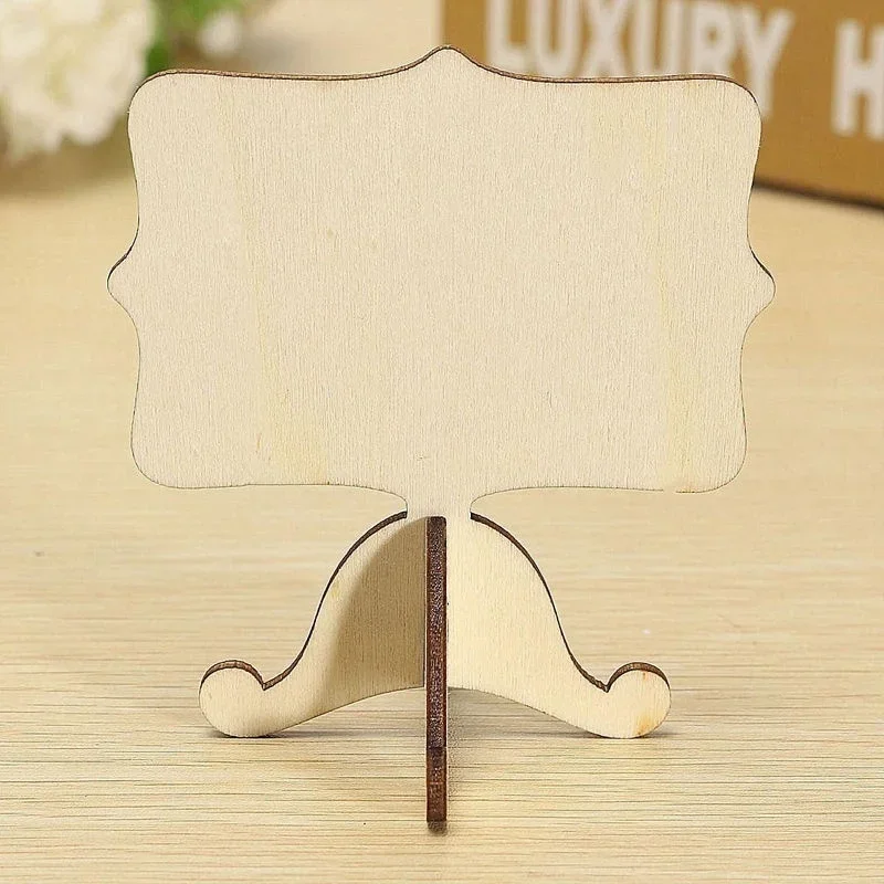 10PCS Mini Karte Holz Kleine Tafel Desktop Nachricht Dekoration einseitige Kleine Tafel Nettes Mädchen Herz Handwerk