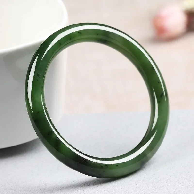 Biyu Bracelet Thin Round Bar Bracelet Spinach Green Ding