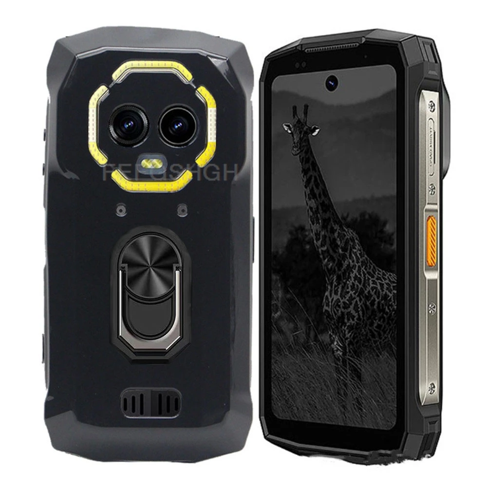 For Ulefone Armor Mini 20 Pro Back Finger Ring Soft TPU Silicone Case For Armor 20Pro 20TPro 20T Pro  Bracket Phone Cover