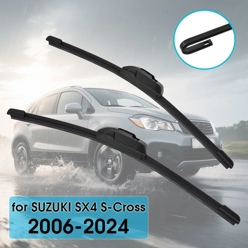 

For Suzuki S-Cross (JY) 2013-2024 SX4 2006-2014 26"+14" Car Wiper Blade Front Wipers Fit U Hook Arm Windscreen Auto KAWOO Wiper