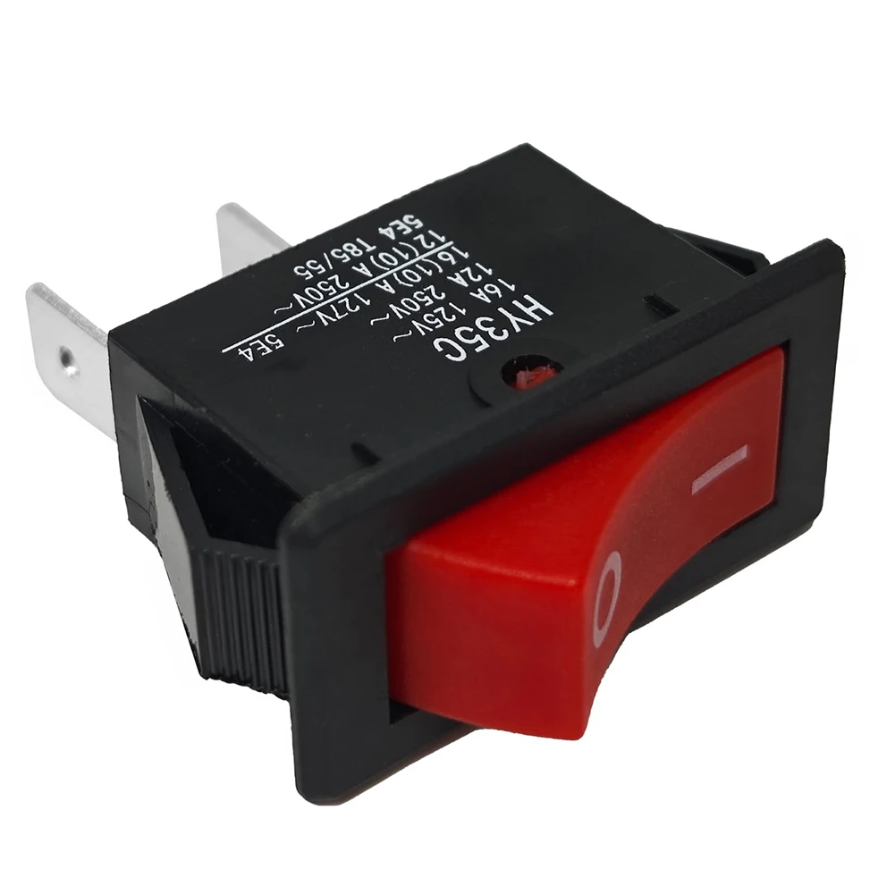 1pc 125V/250V Rocker Switch ON-Off 2-Pin 16/12A Push Button Switch For HY35C For T10875 Grinder Air Compressor Accessories