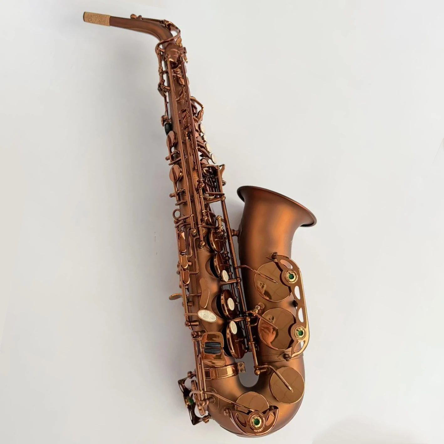 Chocolate Colored Easy Playing OEM Handmade Brass Material Saxofon Alto