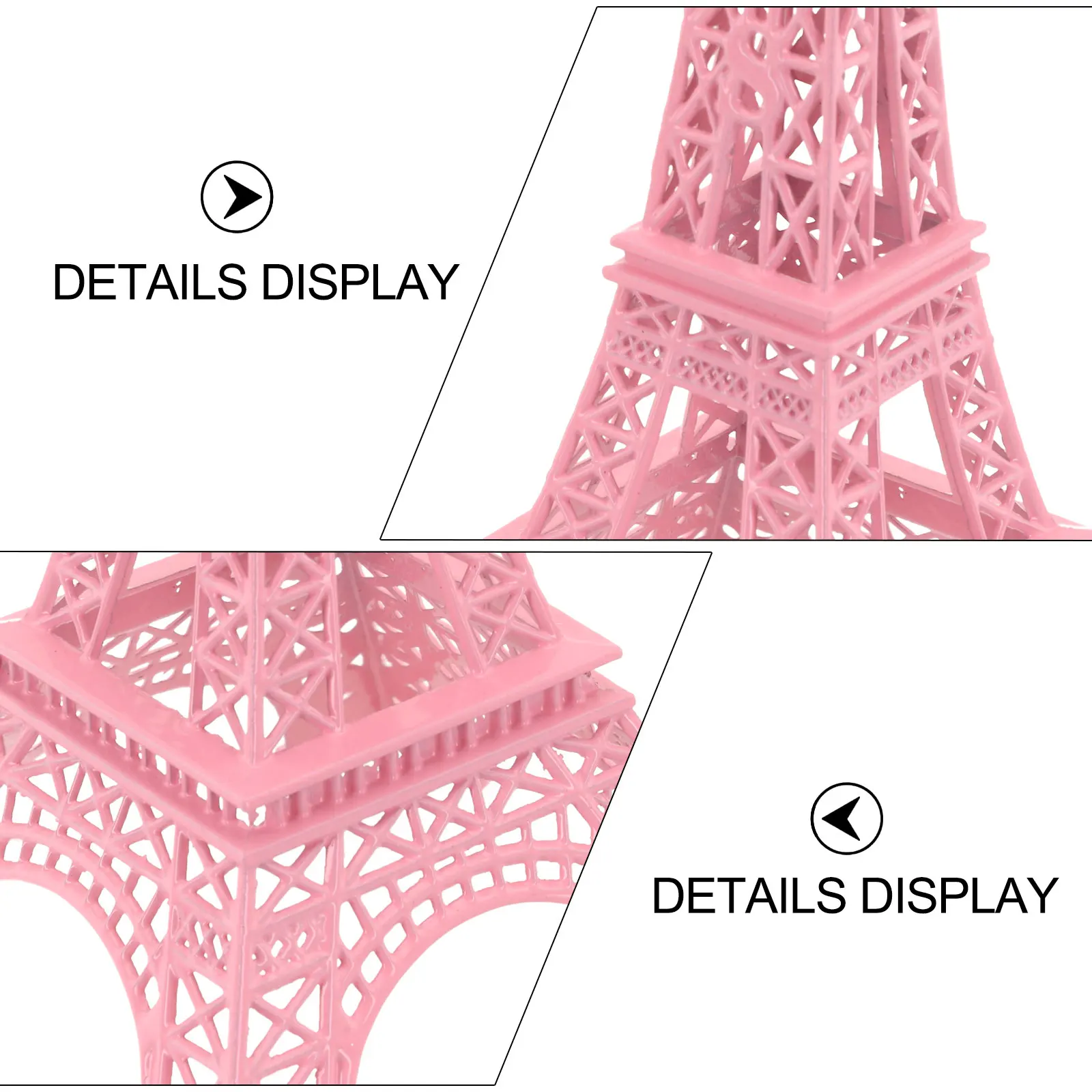 For Living Space European Landmark Model Eiffel Tower Decor Artistic European-style Ornament Creative Pink Eiffel Tower