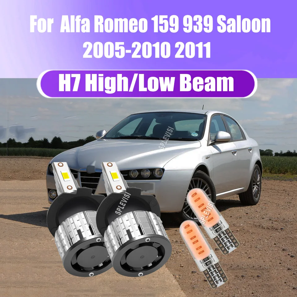 

LED Headlight Side Bulbs -With integrated driver and compact form factor For Alfa Romeo 159 939 Saloon 2005 2006 2007 2008-2011
