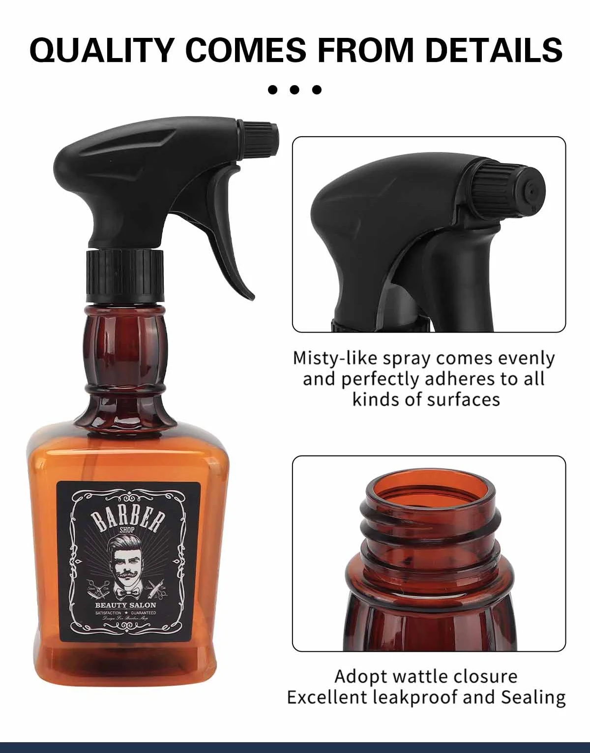 Barber Spray Flasche Friseur Nachfüllbare Spray Flasche Haar Nebel Salon Barbershop Haar Werkzeuge Wasser Für Haar Pflege Werkzeuge – Detail 6