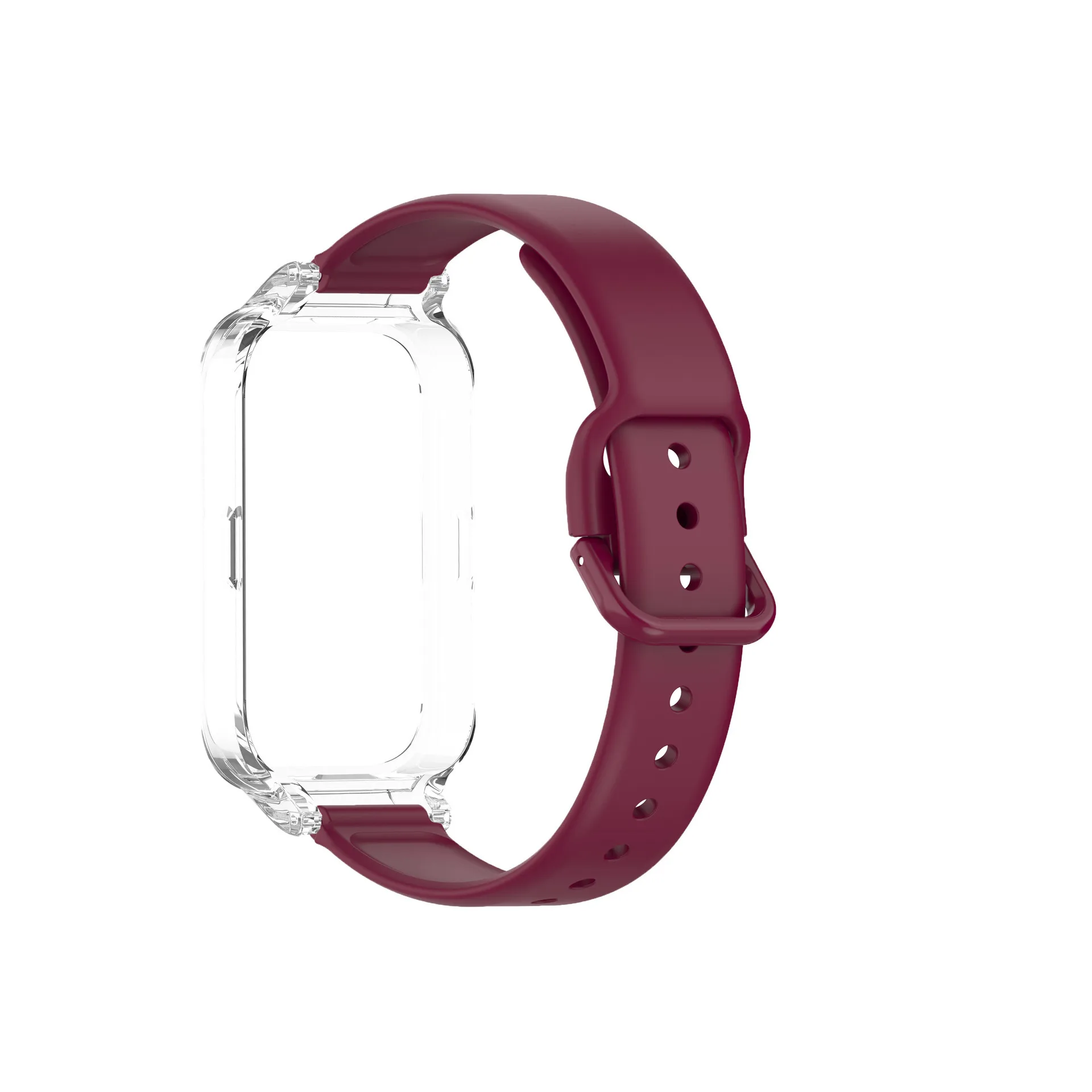 PC Case+Silicone Strap For Xiaomi Band 9 Active Sports Watch Straps Screen Protector Bracelet For Mi Band 9 Active Accessories