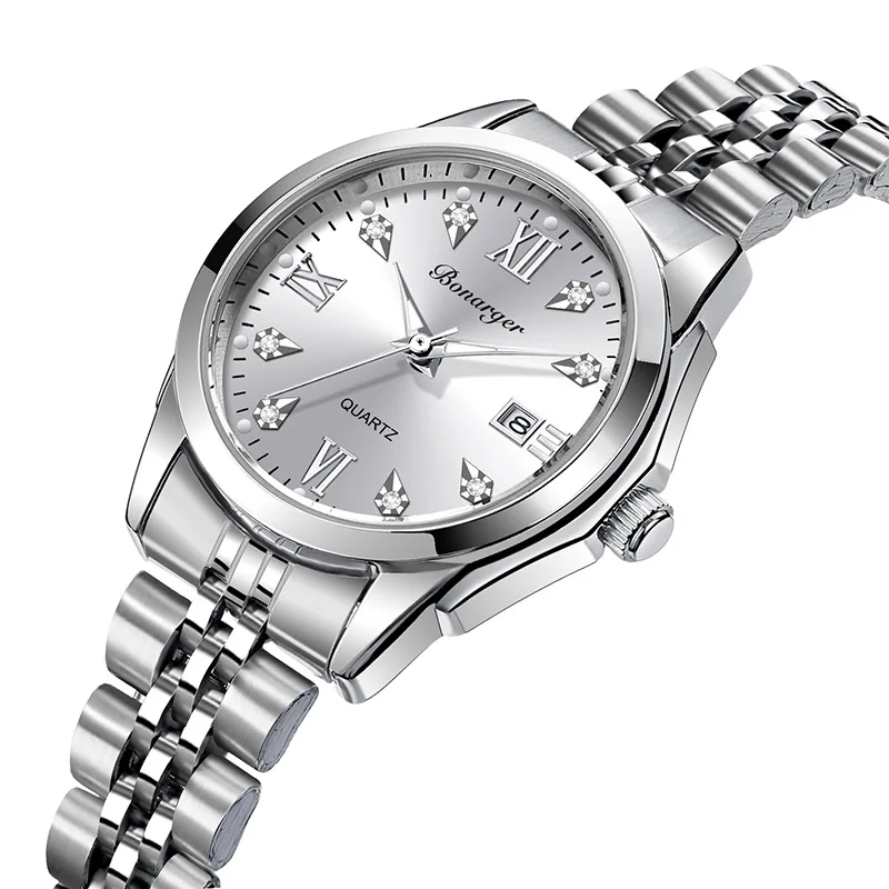 ZH168 الترفيه والأزياء النسائية مشاهدة للماء ضوء الليل التقويم كوارتز ساعة الأعمال على مدار الساعة هدية، ساعات للمرأة