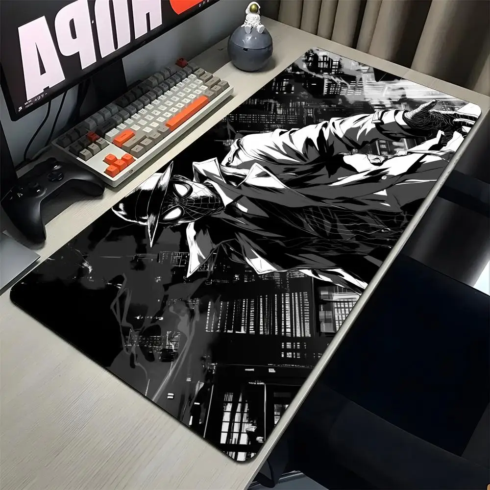

MINISO-Anime Characters Spider Man Mouse Pad Gaming Mousepad Abstract Large 900x400x5mm PC Desk
