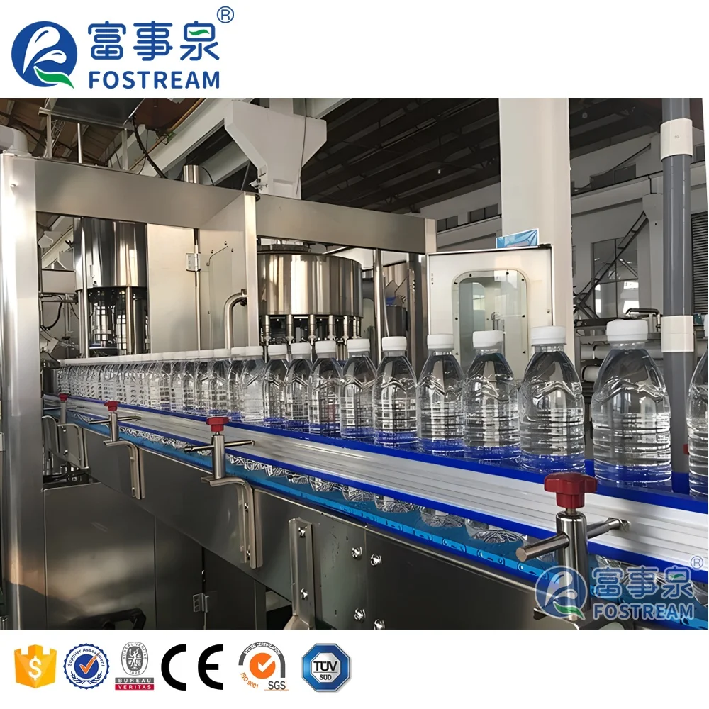 آلة إنتاج المياه لزجاجات PET البلاستيكية الأوتوماتيكية الكاملة 330 مل 500 مل 1000 مل 3 في 1