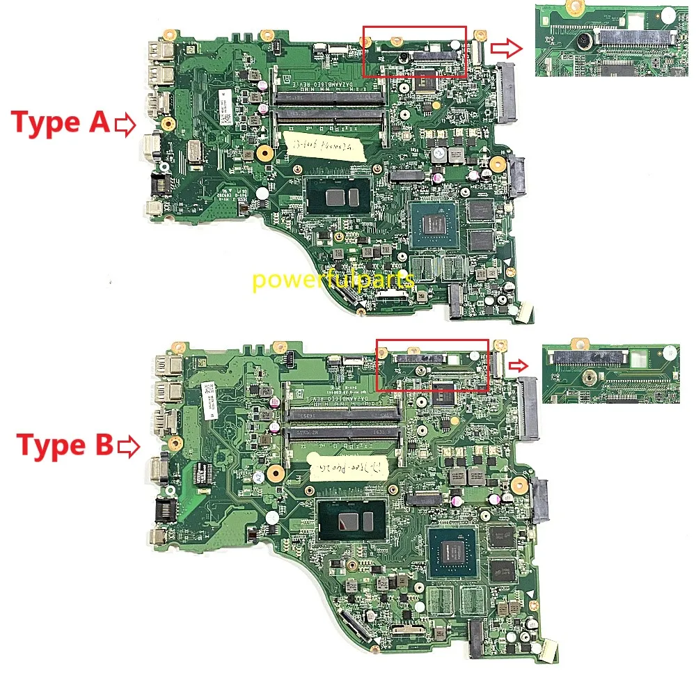 

100% Working For Acer Aspire E5-575 F5-573 E5-575G F5-573G Motherboard DA0ZAAMB8D0 DAZAAMB16E0 i3 i5 i7 Cpu + 940MX 2G Graphic