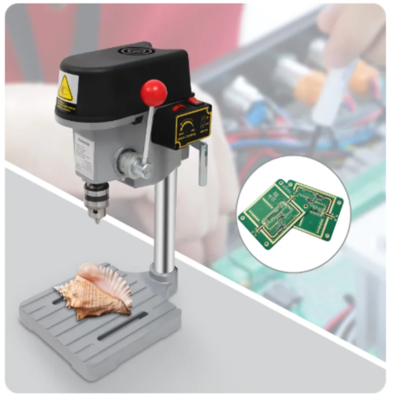 Electric Bench Drilling Machine Adjustable Speed tabletop Drilling Machine for Wood Home Improvement Tool DIY Accessories