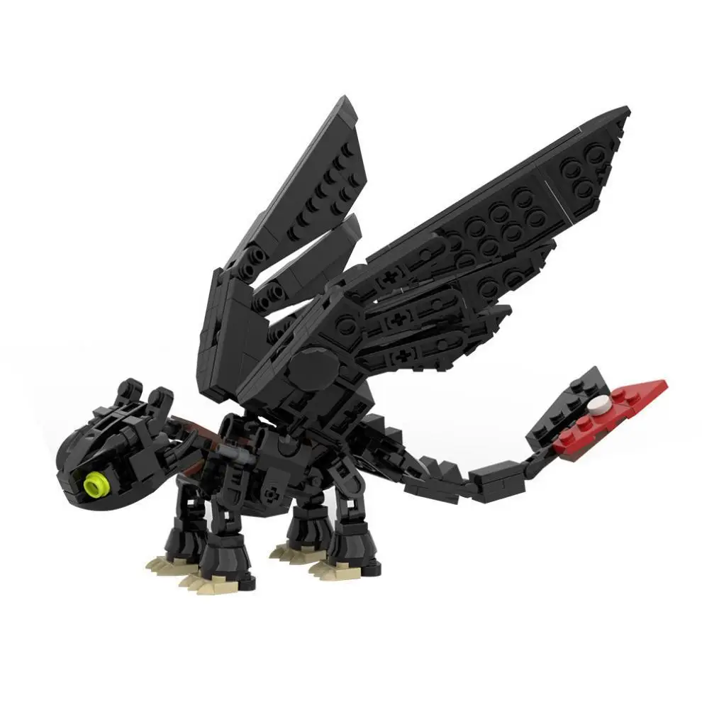 

Black Little Dragon MOC Building Blocks Toy – Building Set for Kids and Adults, Gift, Desktop Ornament A2143, Sci-Fi Series