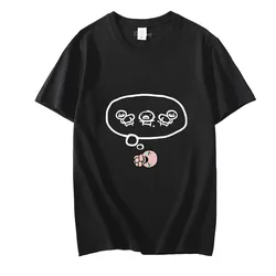 The Binding of Isaac Cartoon Shirts 100% Cotton Clothing Men Oversized Tshirt Kawaii Graphic T Shirt Summer Short Sleeve Tees