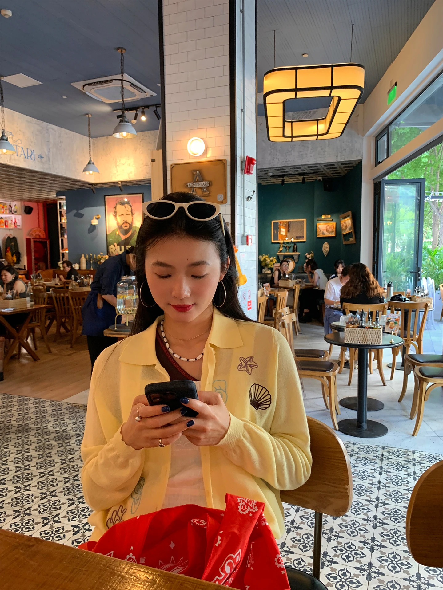 

Women's Knitted Long Sleeve Ice Silk Top Embroidered Outerwear Summer 2025 New Style Commute Style Regular Fit Button down