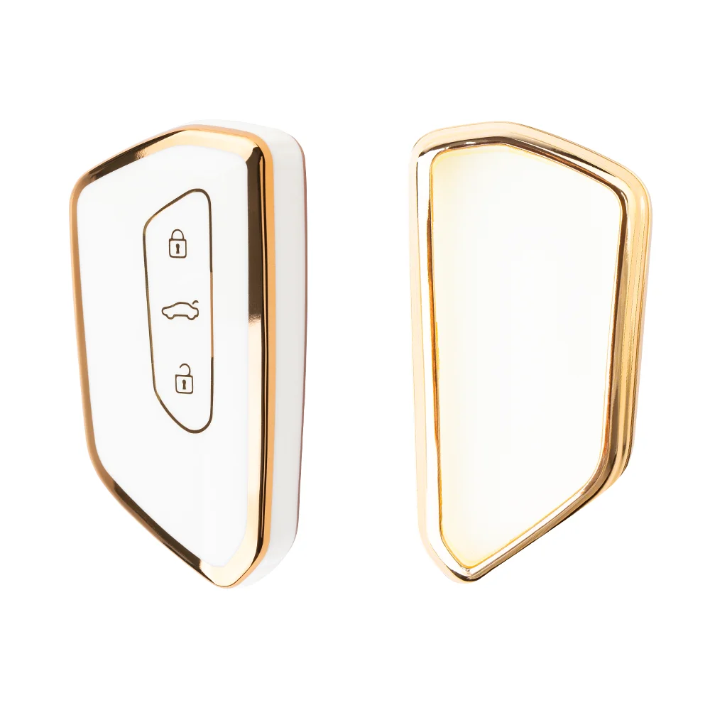 حافظة مفاتيح سيارة لينة من البولي يورثان الحراري لفولكس فاجن ، جولف 8 ، MK8 ، ID.3 ، ID.4 ، كوبرا ، سكودا أوكتافيا A8 ، مقعد ليون MK4 ، هو ، Formentor Tarraco #2