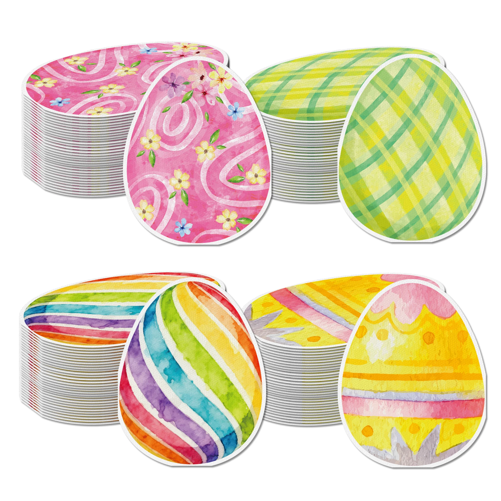 20/40/60 stücke Ostern Ei Geformte Servietten Einweg Abendessen Papier Taschentücher Für Ostern Tag Tisch Dekoration Party liefert