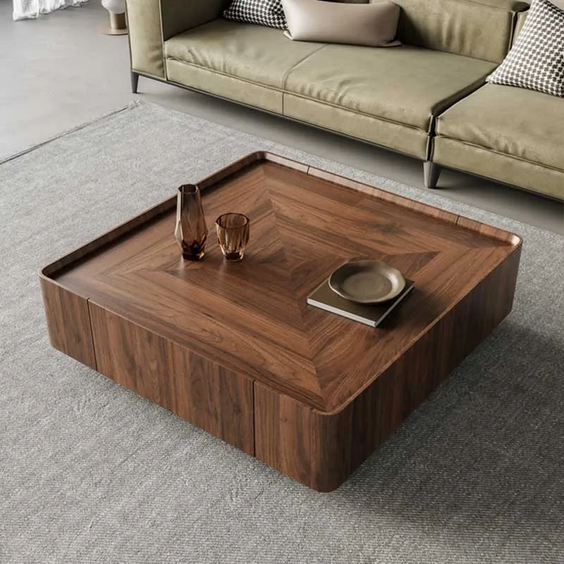 Square Large Coffee Tables Hardcover Clear Unique Tea Nordic Coffee Tables Center Luxury Salontafel Voor Woonkamer Furniture