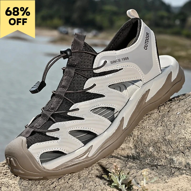 

2026 New Men's Big Size Casual Sandals | Summer Non-Slip Wear-Resistant Beach Outdoor Sports Athletic Sandals