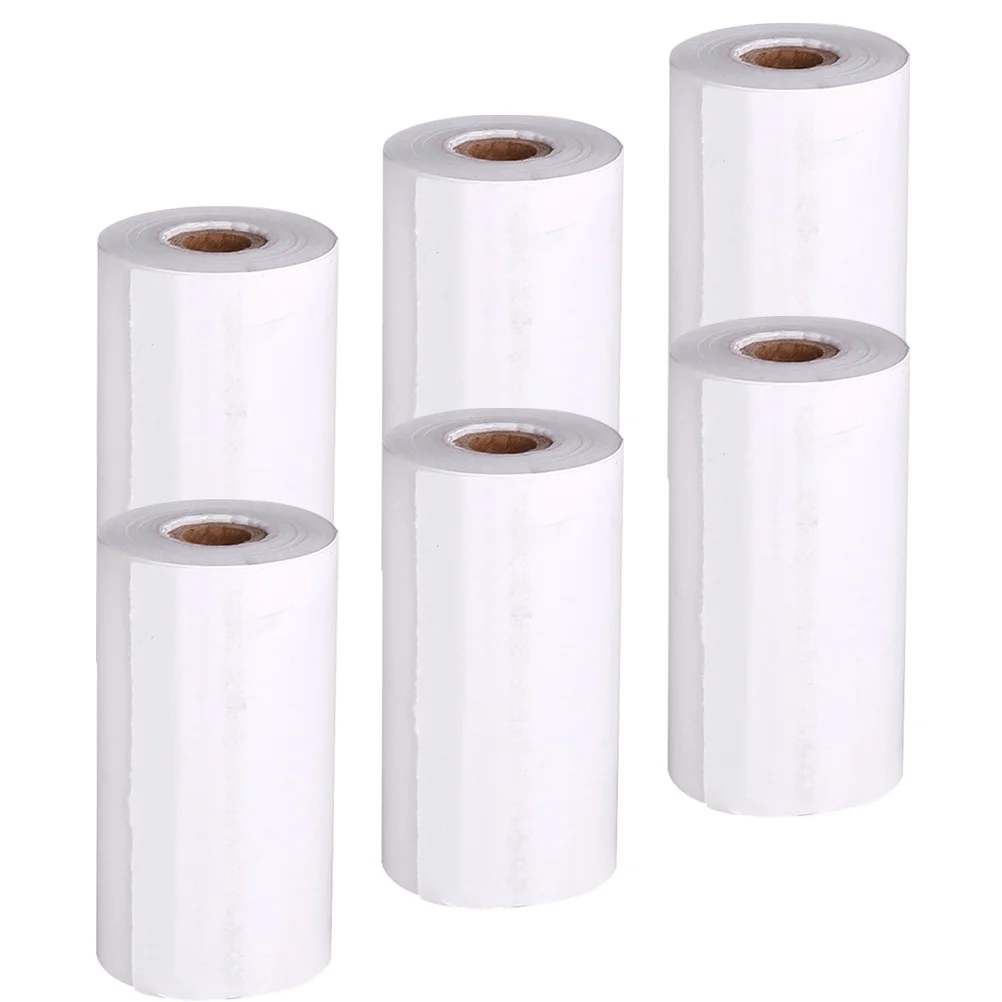 6pcs Thermal Printer Roll 6-Pack Instant Camera Refill Printable Paper Roll For Children Transfer Photo Printing Compatible